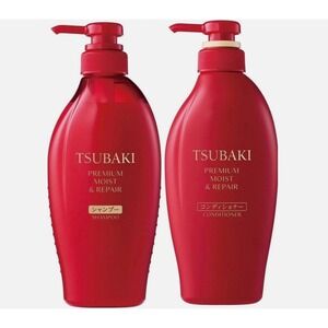 Shiseido TSUBAKI Premium Moist & Repair Shampoo & Conditioner Set 450ml NEW